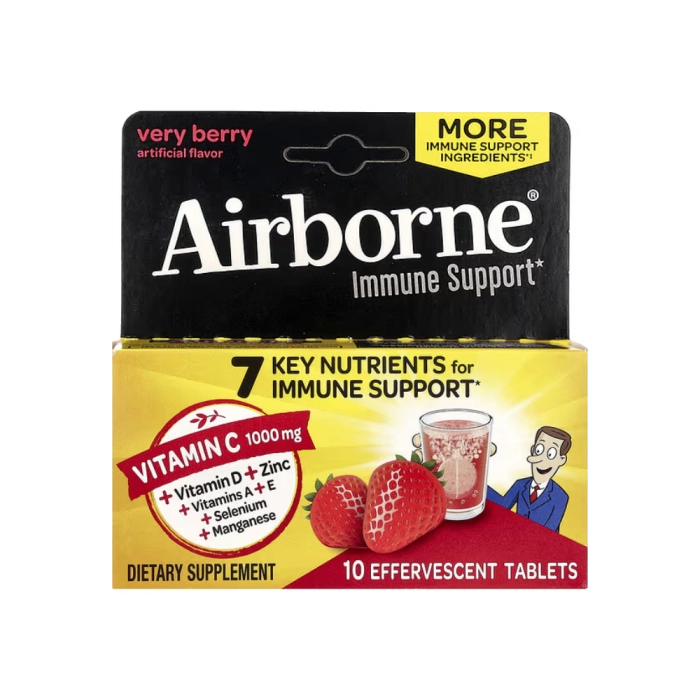 Vitamina C 1000Mg,Reforço Imunológico com Vitaminas D, Zinco, A, E; 30 Comprimidos, Airbone
