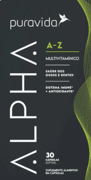Multivitamínico Alpha A-Z, 30 Cápsulas, PuraVida