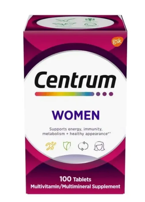 Centrum Women Multivitamínico, 100 Tablets, Importado
