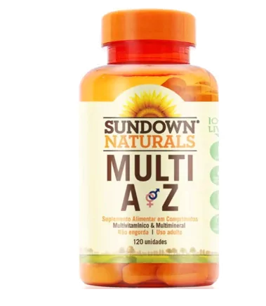 Multi A-Z, Multivitamínico & Multimineral, 120 Comprimidos, Sundown
