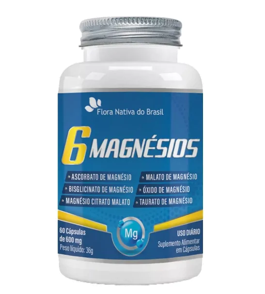 6-Magnesios, 60 cápsulas, Flora nativa