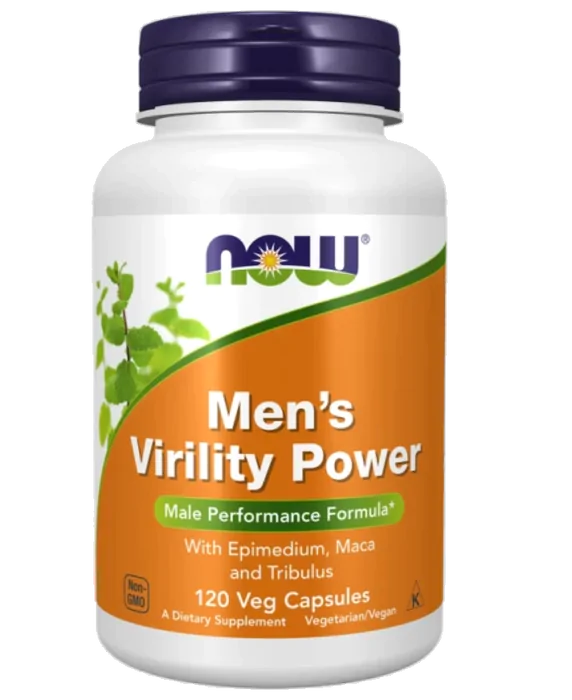 Men's Virility Power, Fórmula de desempenho masculino, 120 Cápsulas, Now