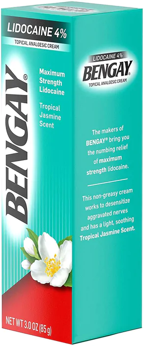 Pomada Bengay, Creme de lidocaína. 85g