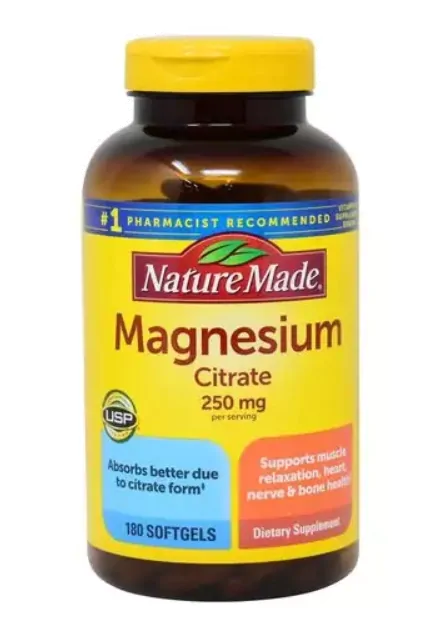 Magnésio Força Extra, 250mg, 180 comprimidos, Nature Made