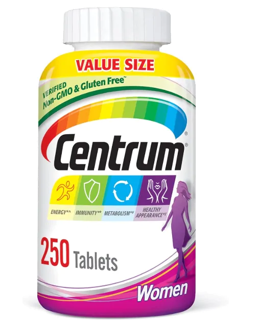Centrum Women, Multivitamínico Feminino, 250 Tablets