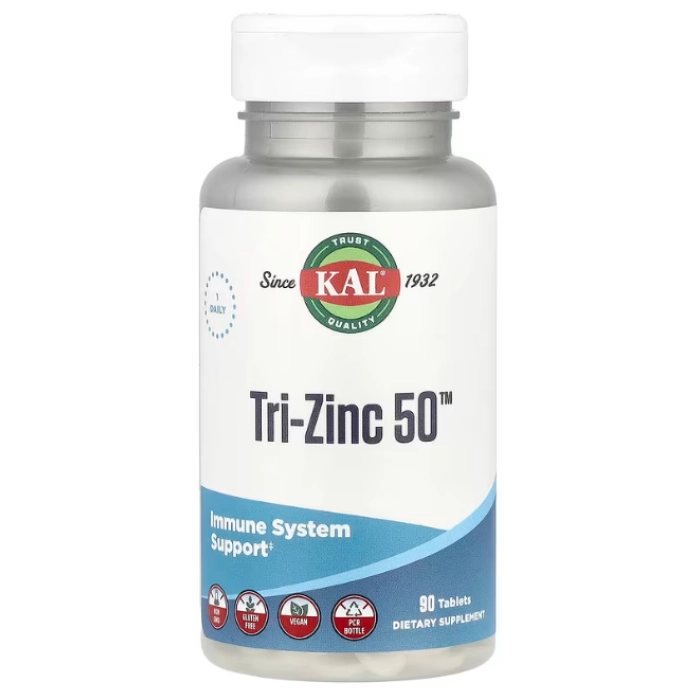 Tri-Zinc 50mg, 90 Comprimidos, KAL