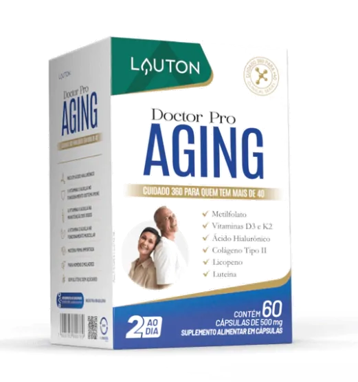 Doctor Pro Aging, Cuidado 360 para quem tem mais de 40, 60 comprimidos, Lauton Nutrition