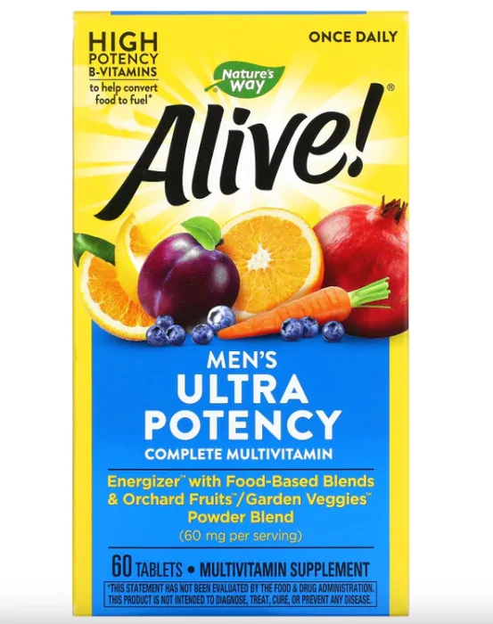 Multivitamínico Alive, ultra potência para Homens, Natures Way