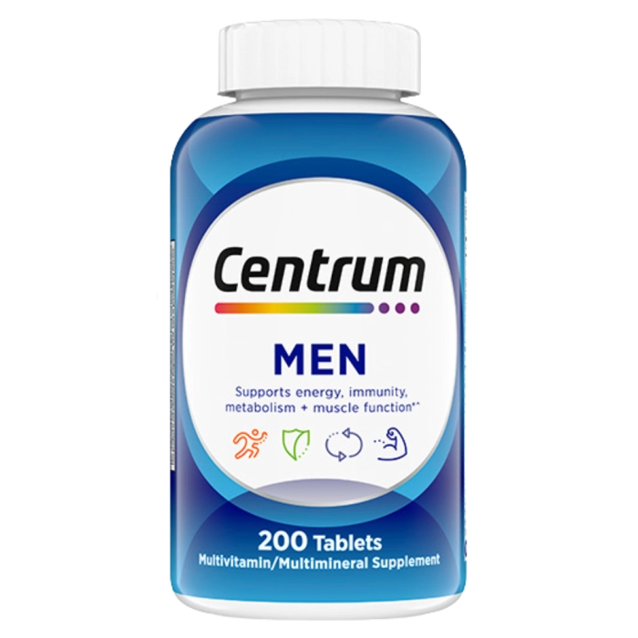 Centrum Men Multi-Vitamin, 200 Comprimidos, Importado