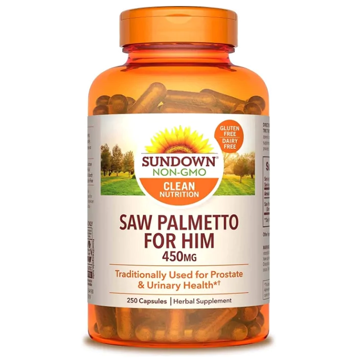 Saw Palmetto For Him, 450mg, 250 Cápsulas, Sundown