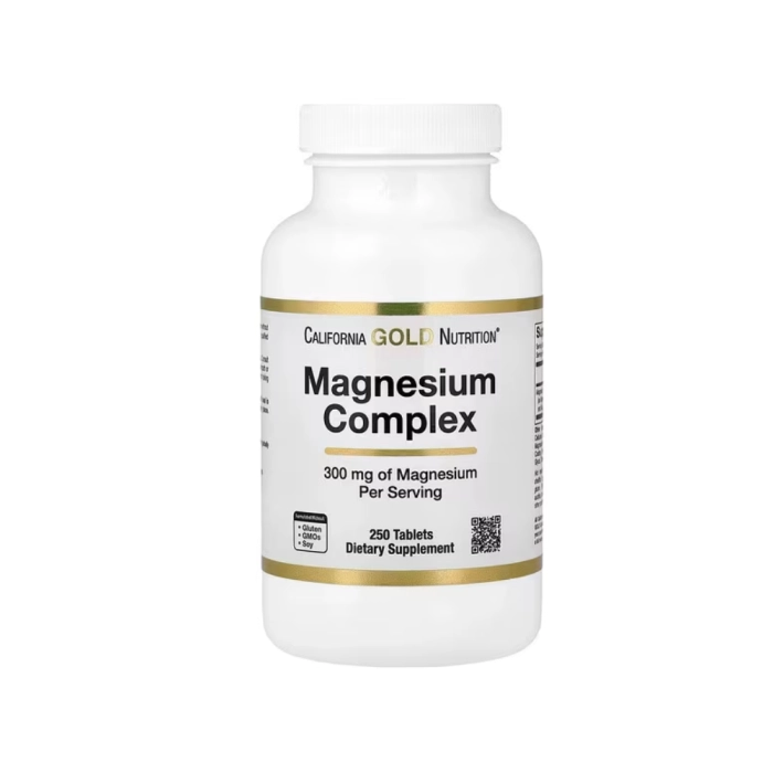 Magnesium Complex, 300mg, 250 Tablets, Califórnia Gold Nutrition