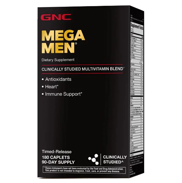Mega Men, Multivitamínico, 180 Cápsulas, GNC