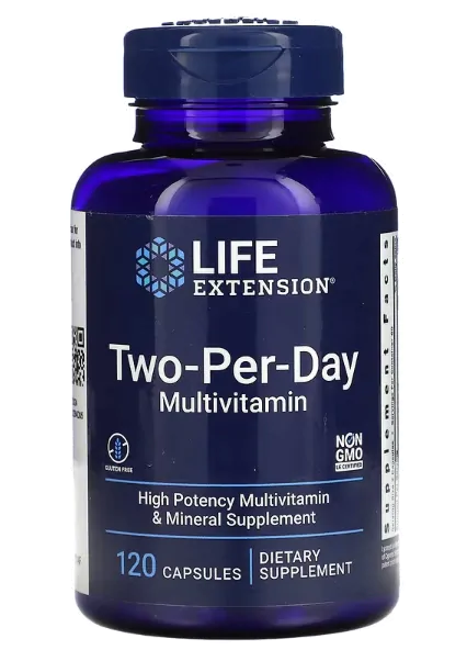 Multivitamínico Two-Per-Day, 120 Cápsulas, Life Extension