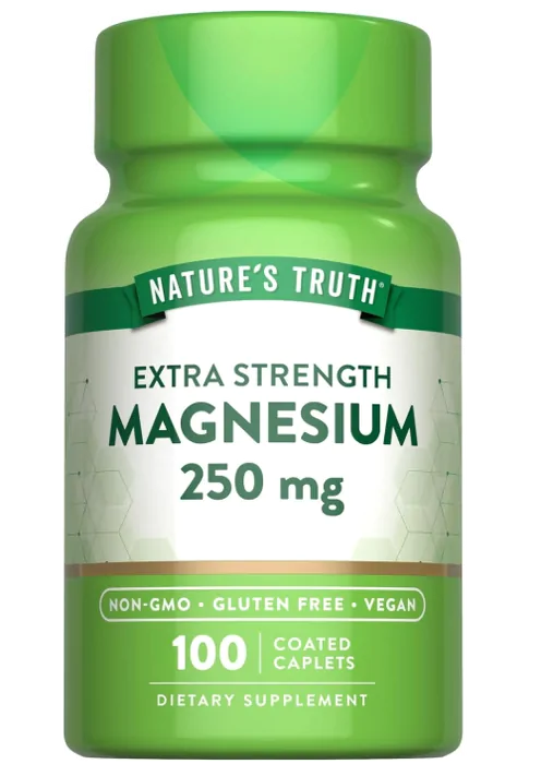 Magnésio 250mg, 100 Cápsulas, Nature's Truth