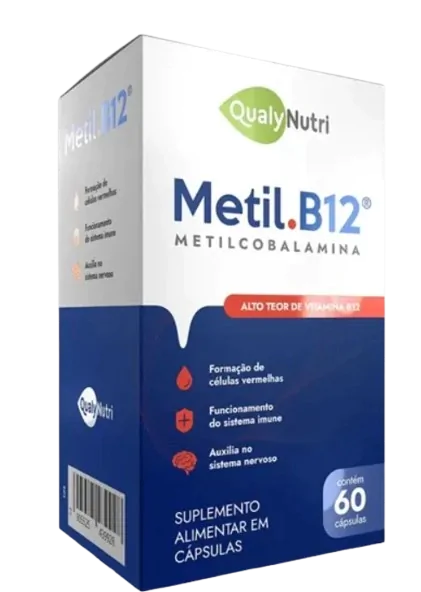 Metil B-12 600mg, 60 Cápsulas, Qualynutri