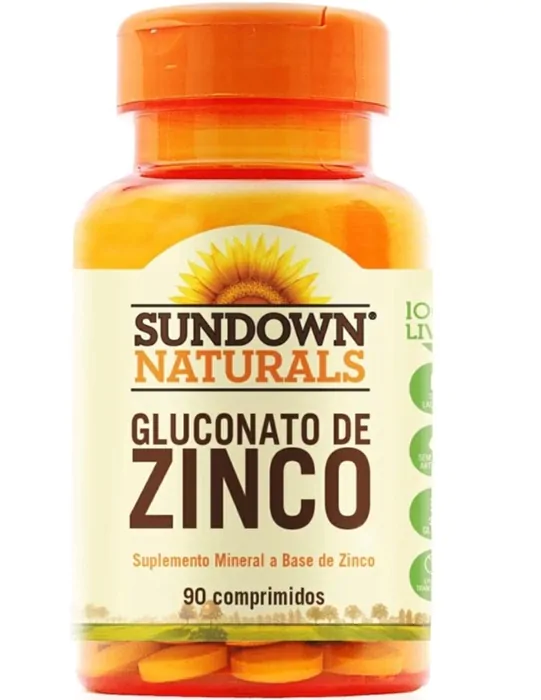 Gluconato de Zinco, 90 Comprimidos, Sundown
