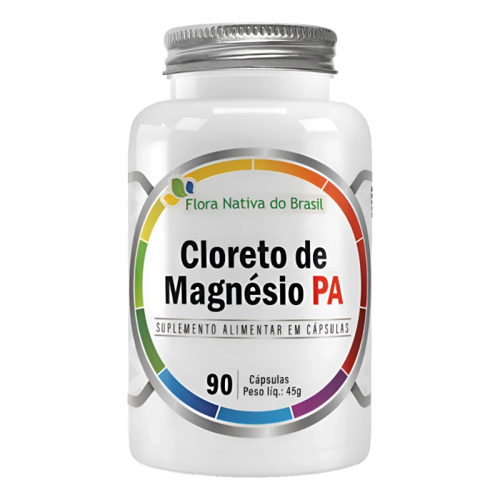 Cloreto De Magnesio PA, 90 Cápsulas - Flora Nativa Do Brasil