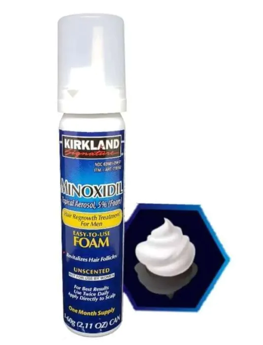Minoxidil for Men, Aerosol foam, 60g, Kirkland