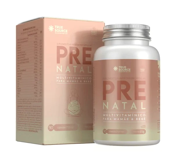 Multivitamínico Pré Natal, 90 Cápsulas, True Source
