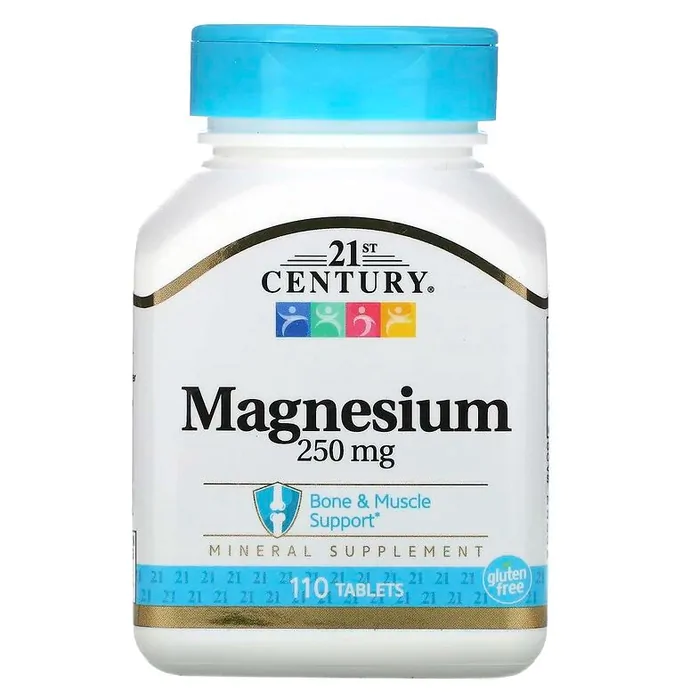 Magnésio, 250mg, 110 Comprimidos, 21st Century