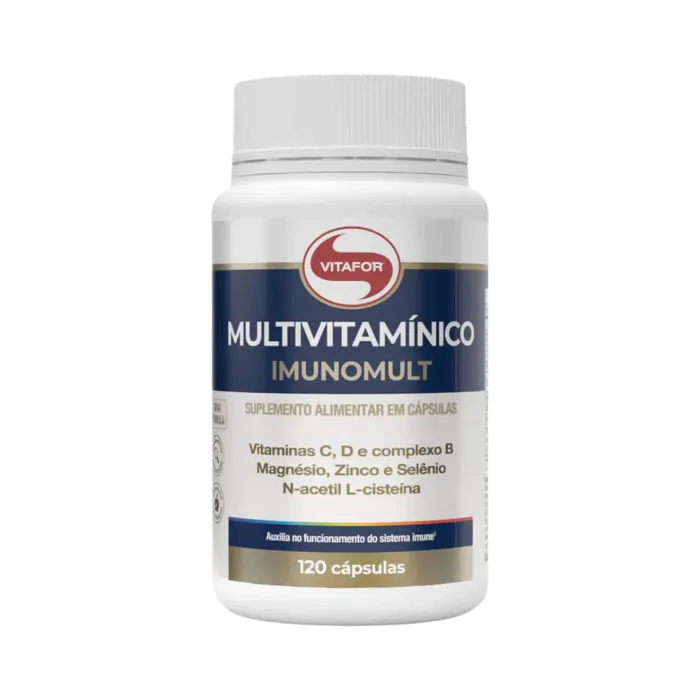Imunomult Multivitamínico - 120 Cápsulas, 1000mg - Vitafor