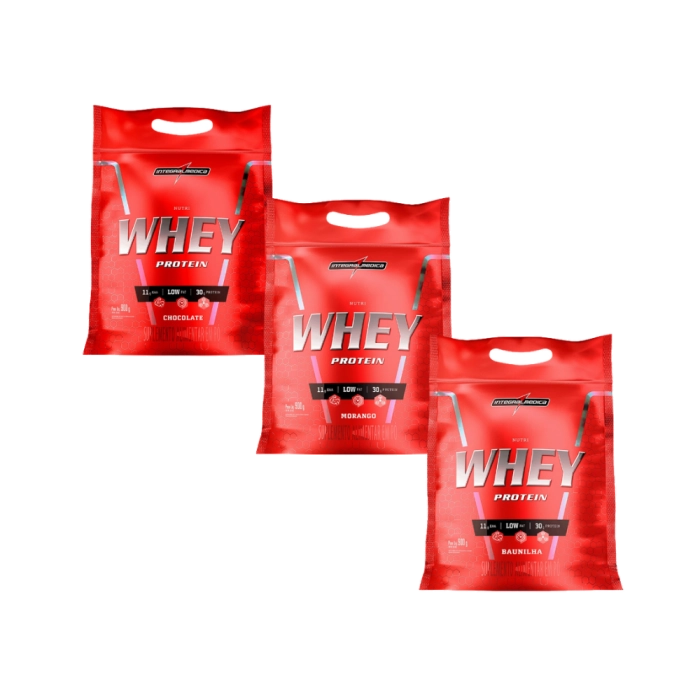 Nutri Whey Protein (Hipercalórico), Sabores, 900g, Integralmedica