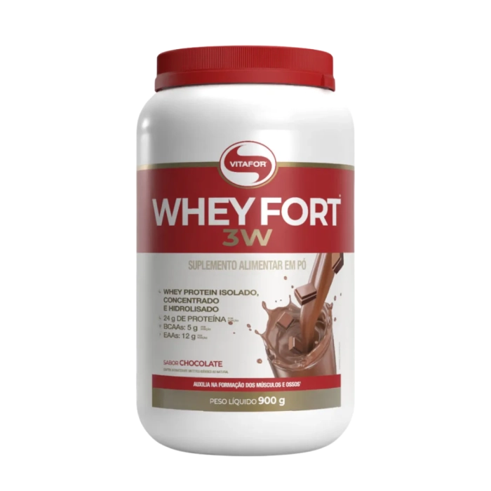 Whey Fort 3w, Saborores, 900g, Vitafor