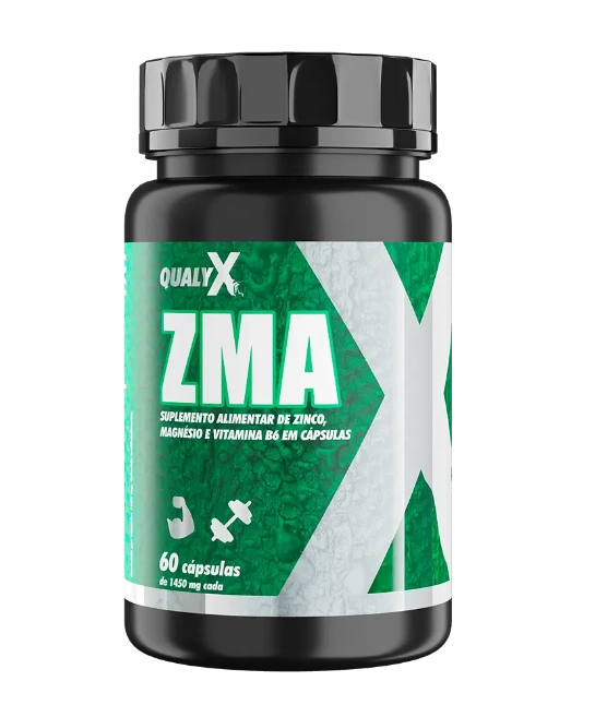 ZMA, 1450mg, 60 Cápsulas, QualyNutri