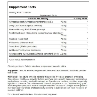 Korean Red Panax Ginseng, 1500mg, 120 Cápsulas, Herbtonics