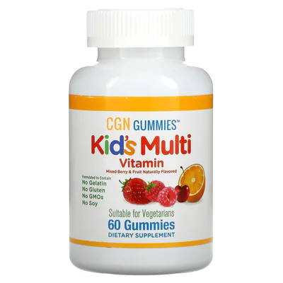 Multivitamínico infantil, 60 Gomas Sabor Frutas, California Gold
