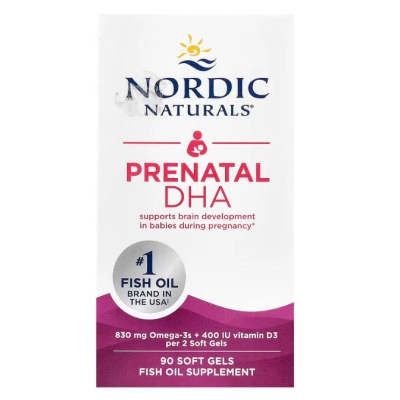 DHA Prenatal para Gestantes, 90 Cápsulas, Nordic Naturals