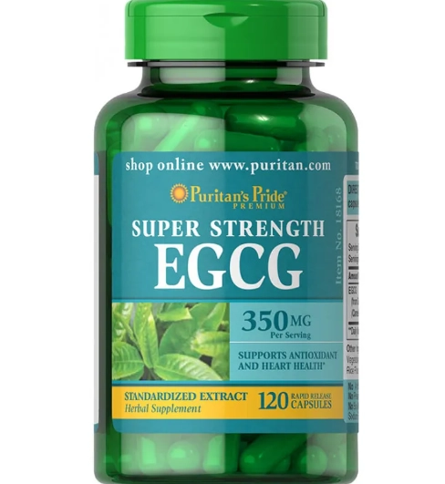 Super Força EGCG, 350mg, 120 Cápsulas, Puritan's Pride