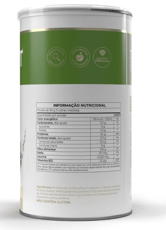 Isofort plant, 450g Sabor Baunilha, Vitafor