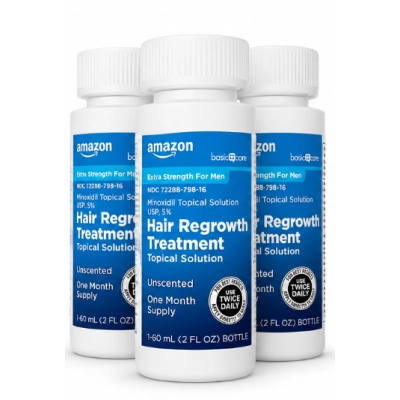 Minoxidil 5% para Crescimento Capilar, 60ml Cada, Opções, Amazon