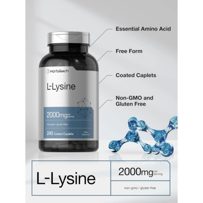 L-lysine, 2000mg, 240 Cápsulas - Horbaach