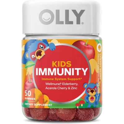 Kids Immunity (Suporte Imunológico), Sabor Cereja, 50 Gomas, OLLY