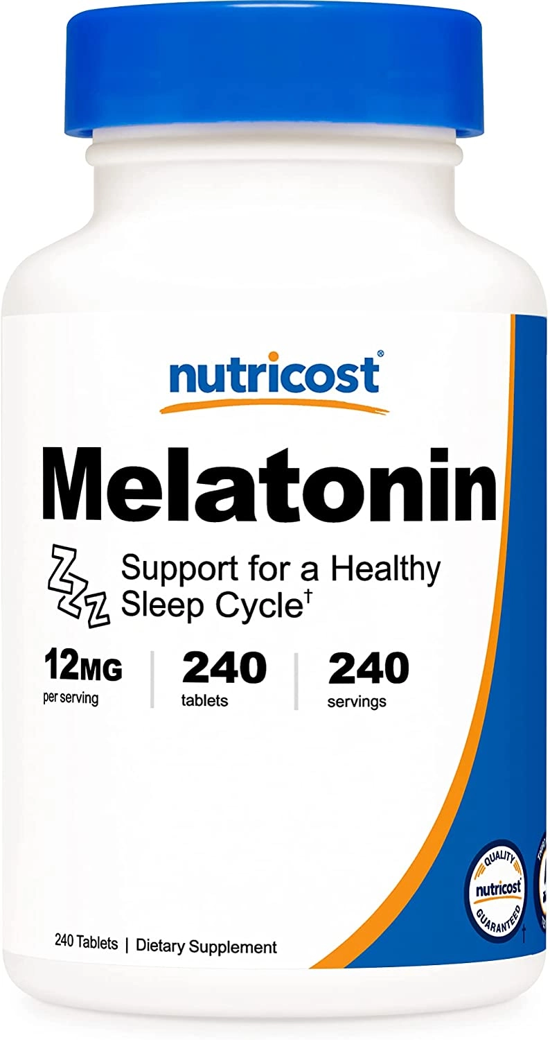 Melatonina 12mg, 240 Comprimidos, Nutricost