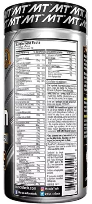 Platinum Multi Vitamin, 90 Capsulas, Muscletech