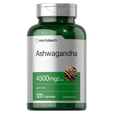 Ashwagandha, 4500mg, 120 Capsulas, Horbaach