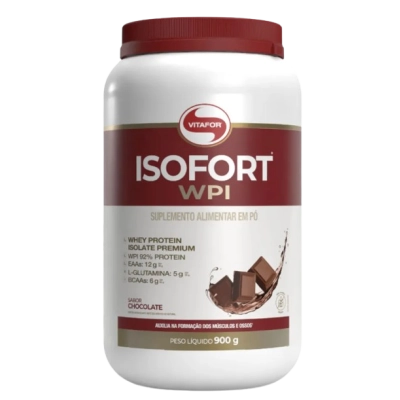 Whey Protein Isofort WPI, 900g Sabores, Vitafor 