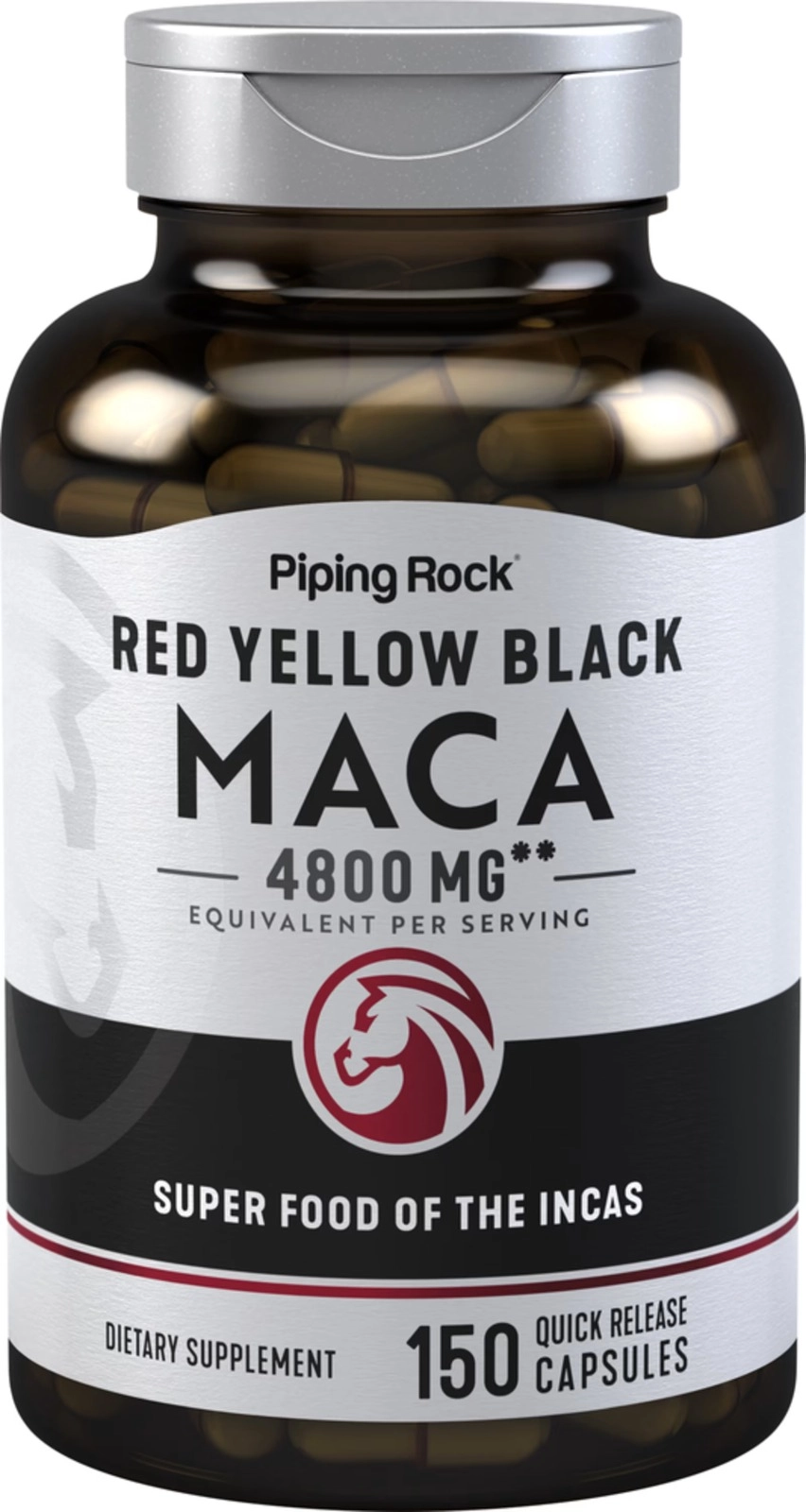 Maca 4800mg, 150 Cápsulas, PipingRock