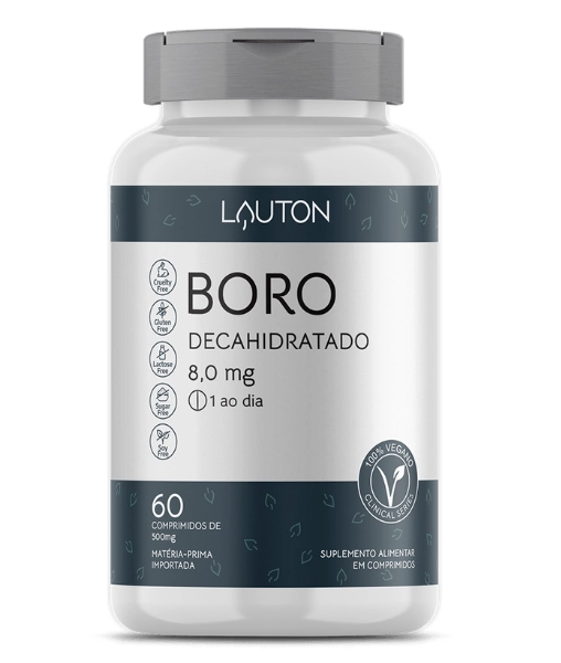 Boro Decahidratado. 8,0mg, 60 Comprimidos, Lauton Nutrition