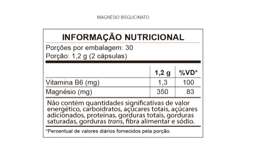Magnésio Bisglicinato, 60 Cápsulas, Qualynutri
