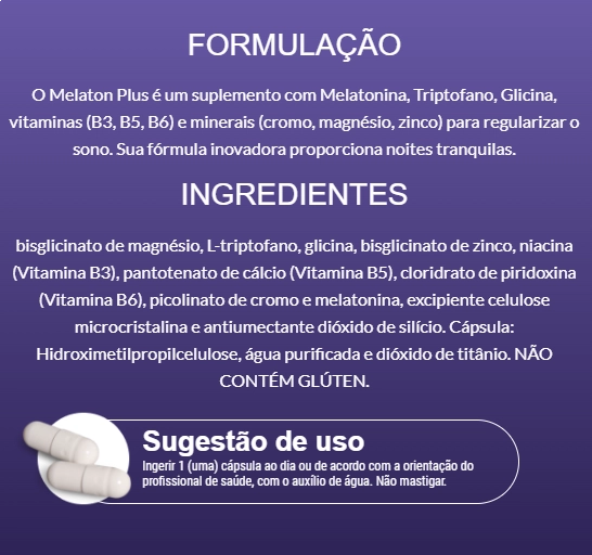 Melaton Plus, Melatonina 210mcg, 30 Cápsulas, Endogen