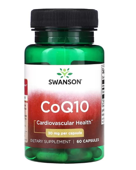 Coenzima CoQ10, 30mg, 60 Cápsulas, Swanson