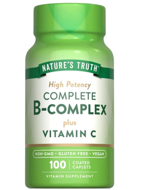 Complexo B com Vitamina C, 100 Cápsulas, Nature's Truth