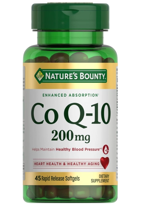 Coenzima CoQ10 200mg, 45 Cápsulas, Nature&#039;s Bounty