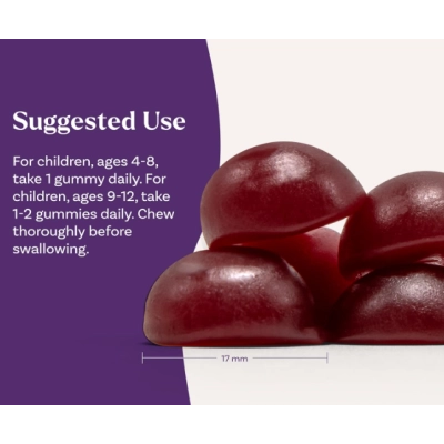 Kids Soothing Night, com Citrato de Magnésio e Vitamina B6, 30 Gomas Sabor Framboesa, Natrol