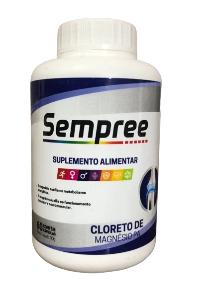 Suplemento Sempree, com Cloreto de Magnésio PA, 60 capsulas, Alquimia