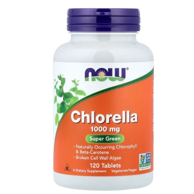 Chlorella 1000mg, Comprimidos Opções, Now